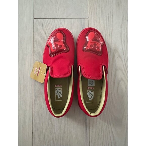 Vans x Haribo Red Slip-On Junior Kids Trainers Shoes ( 3 ) - Picture 3 of 5